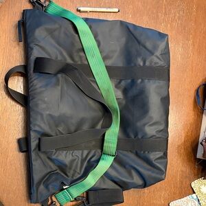 Rains Black and Green Tote Bag